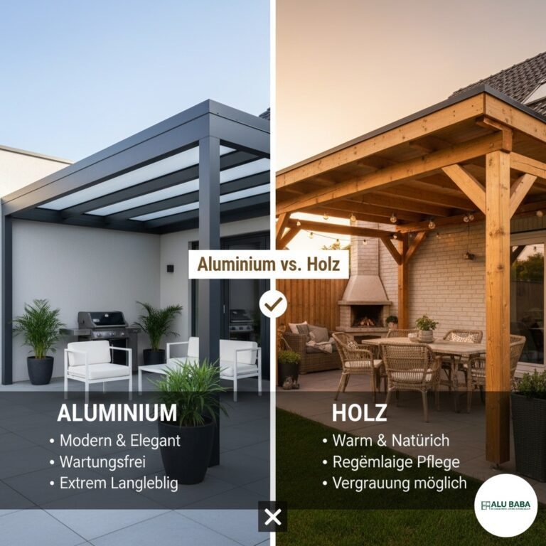 Kundenprojekt zu 'Aluminium vs. Holz Terrassenüberdachung – 6 starke Gründe für Aluminium' – Garten Vista
